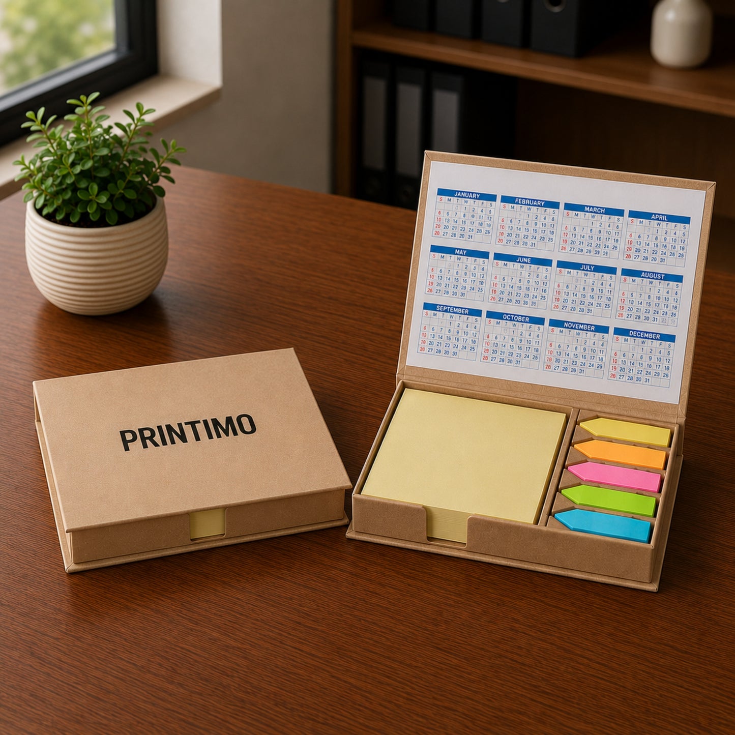 Desk Memo Set με Ημερολόγιο & Sticky Notes