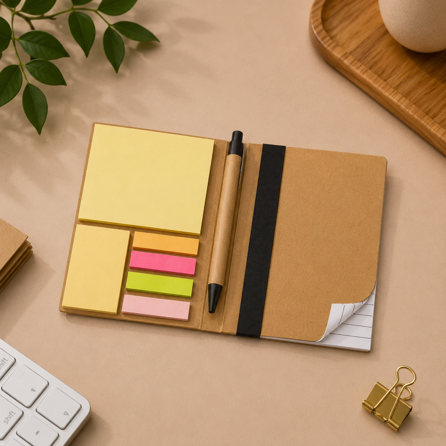 Σημειωματάριο με Sticky Notes & Στυλό