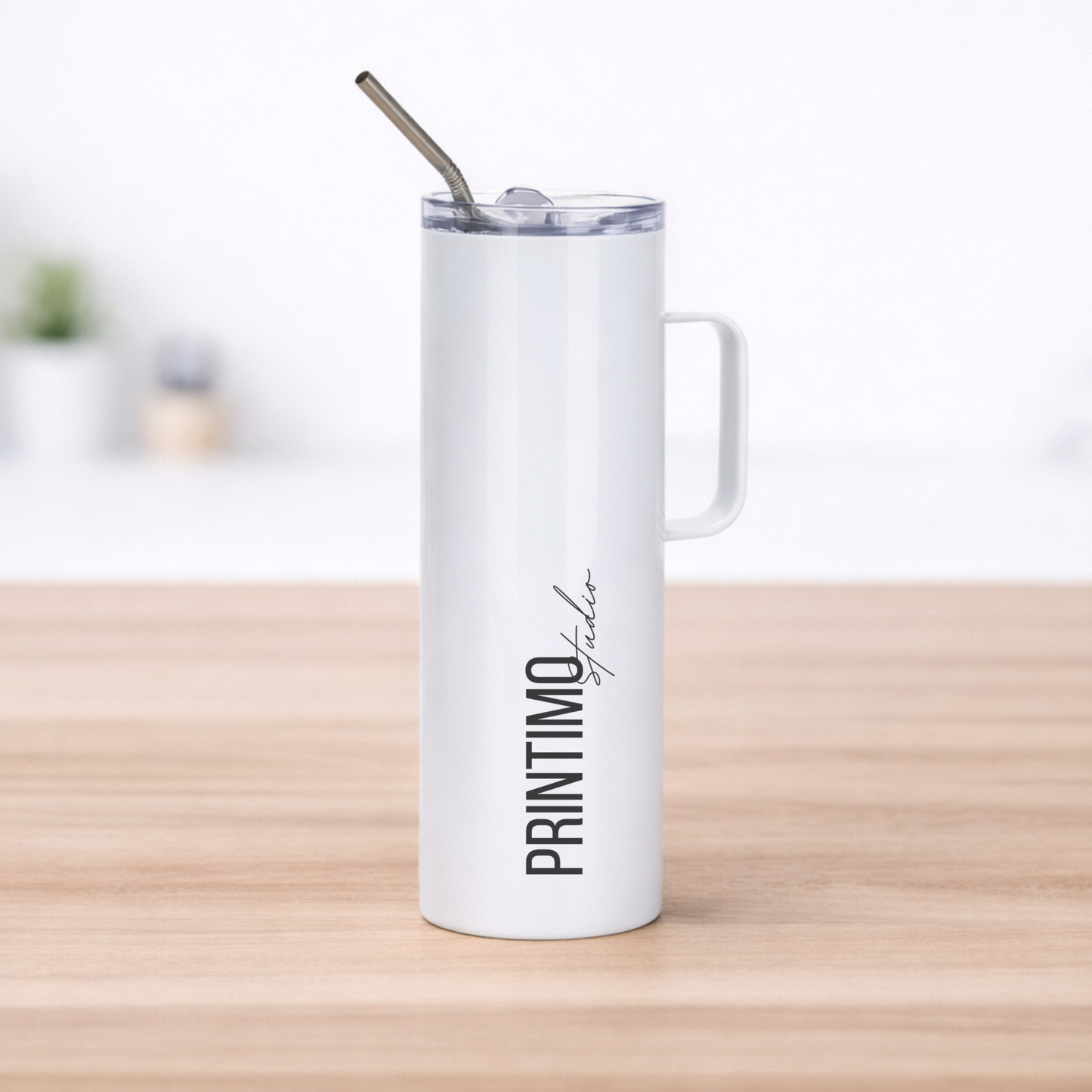 Ποτήρι Θερμός 600ml με Λαβή & Καπάκι