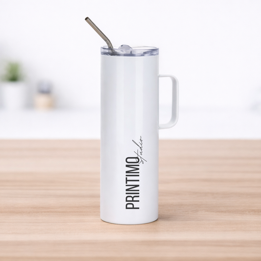 Ποτήρι Θερμός 600ml με Λαβή & Καπάκι