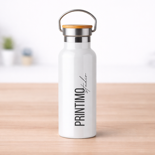 Θερμός 500ml με Bamboo Καπάκι